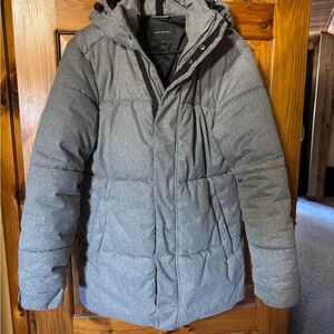 Banana Republic Gray Puffer Jacket